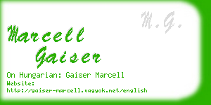 marcell gaiser business card